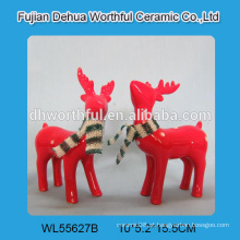 2016 artesanatos cerâmicos vendendo quentes do Natal, decoração cerâmica do Natal da rena